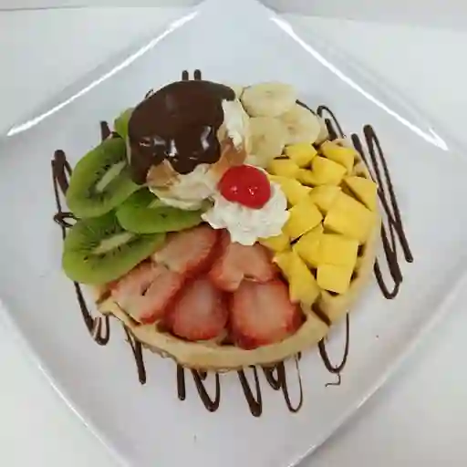 Waffle frutal
