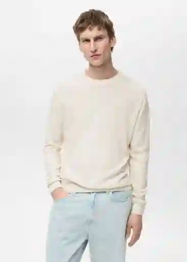 Jersey Avena Marfil Talla S Hombre Mango