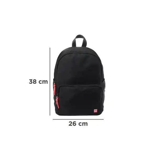 Maleta Deportiva Con Bolsillo al Frente Negro Miniso