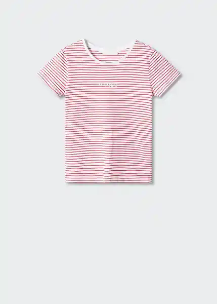 Camiseta Mangora-H Rojo Talla L Mujer Mango