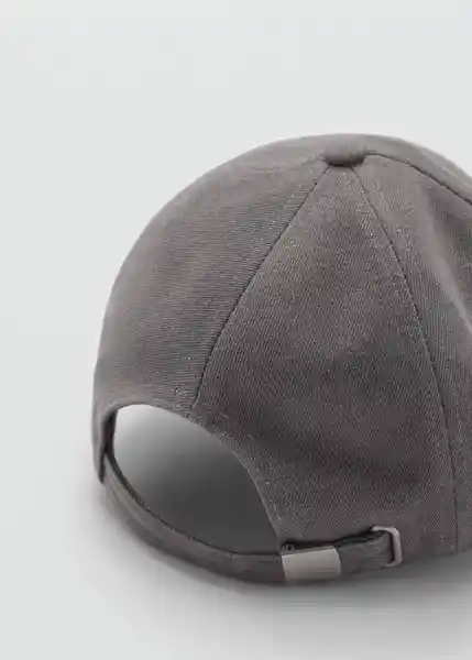 Gorra Minimal Tejano Gris Mujer Mango