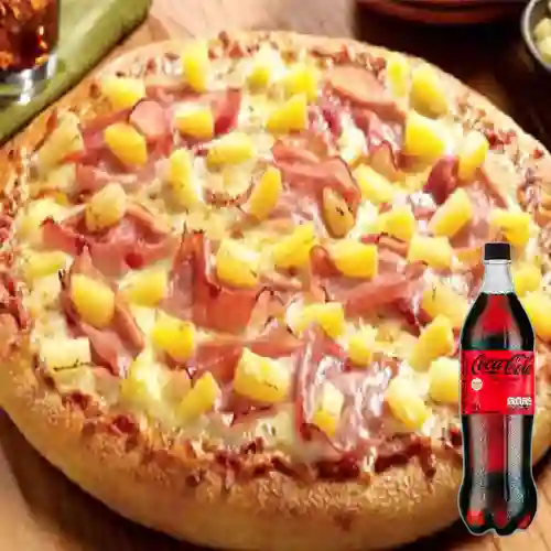 Combo Pizza Hawaiana + Coca-Cola Sin Azúcar 1.5 L