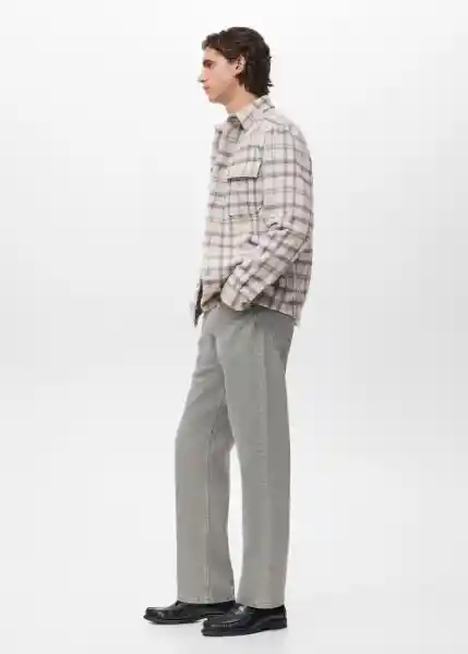 Chaqueta Borsh Crudo Talla M Hombre Mango