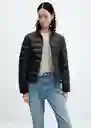 Abrigo Anorak Plumi Negro Talla L Mujer Mango