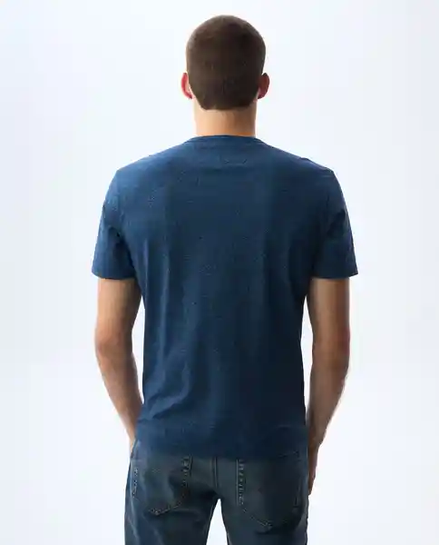 Camiseta Hombre Azul Talla M 841G001_AZU184039 Americanino
