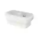 Contenedor de Alimentos Silicona Serie Silver Grey Crema Miniso