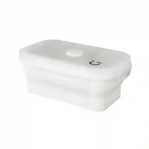Contenedor de Alimentos Silicona Serie Silver Grey Crema Miniso