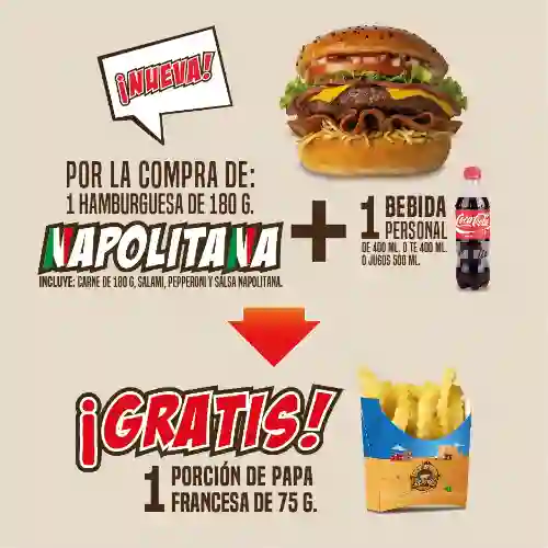 Promoción Hamburguesa Napolitana