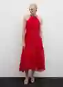 Vestido Nicel Rojo Talla XS Mujer Mango