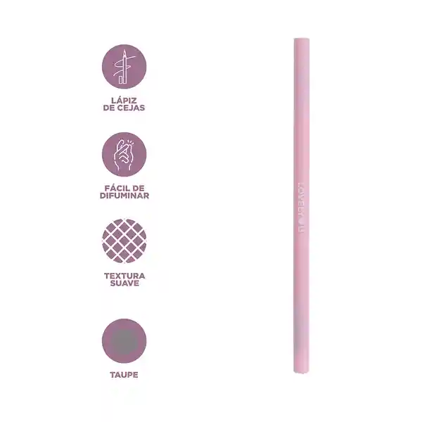 Lápiz de Ceja Triangular Ultrafino Lovely u Gris Miniso