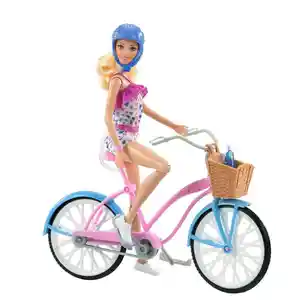Barbie Muñeca Bicicleta Con Muñeca