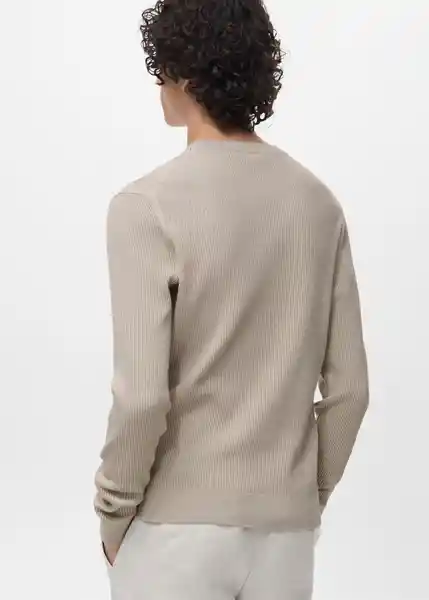 Jersey Antigua Beige Talla M Hombre Mango