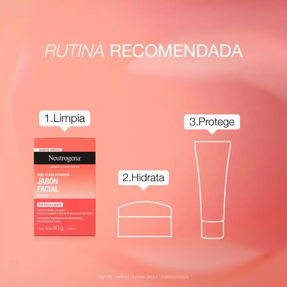 Jabón Facial Barra NEUTROGENA Deep Clean Intensive x 80 gr