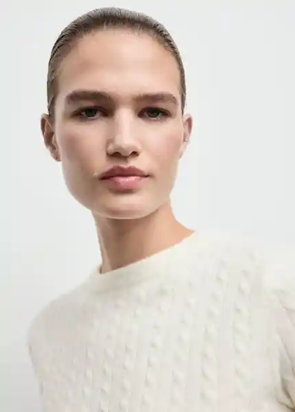 Saco Jersey Marine Crudo Talla M Mujer Mango