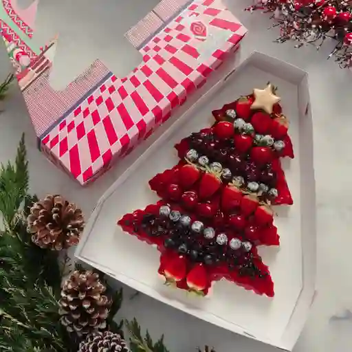 Arbolito navideño de frutos rojos