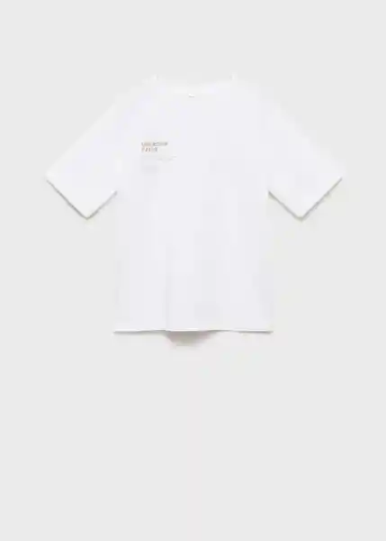 Camiseta Japan Off White Talla 12 Niños Mango