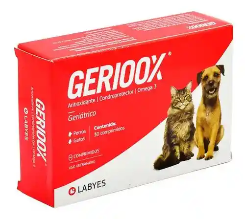 Gerioox Vitamina Para Perros y Gatos 30 Comprimidos