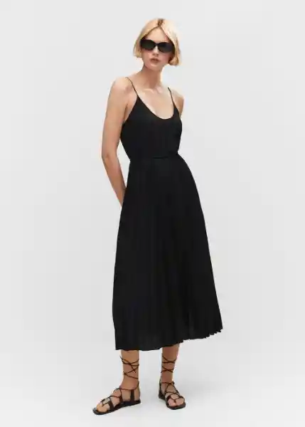 Vestido Fortuny5 Negro Talla 24 Mujer Mango