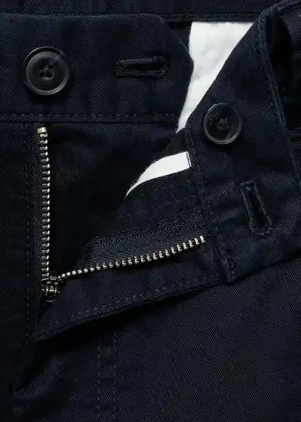 Pantalón Charles Navy Talla 38 Hombre Mango