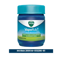 Vick VapoRub Ungüento Ayuda a calmar algunos síntomas del resfriado común con mentol eucalipto y alcanfor Tarro con 100g