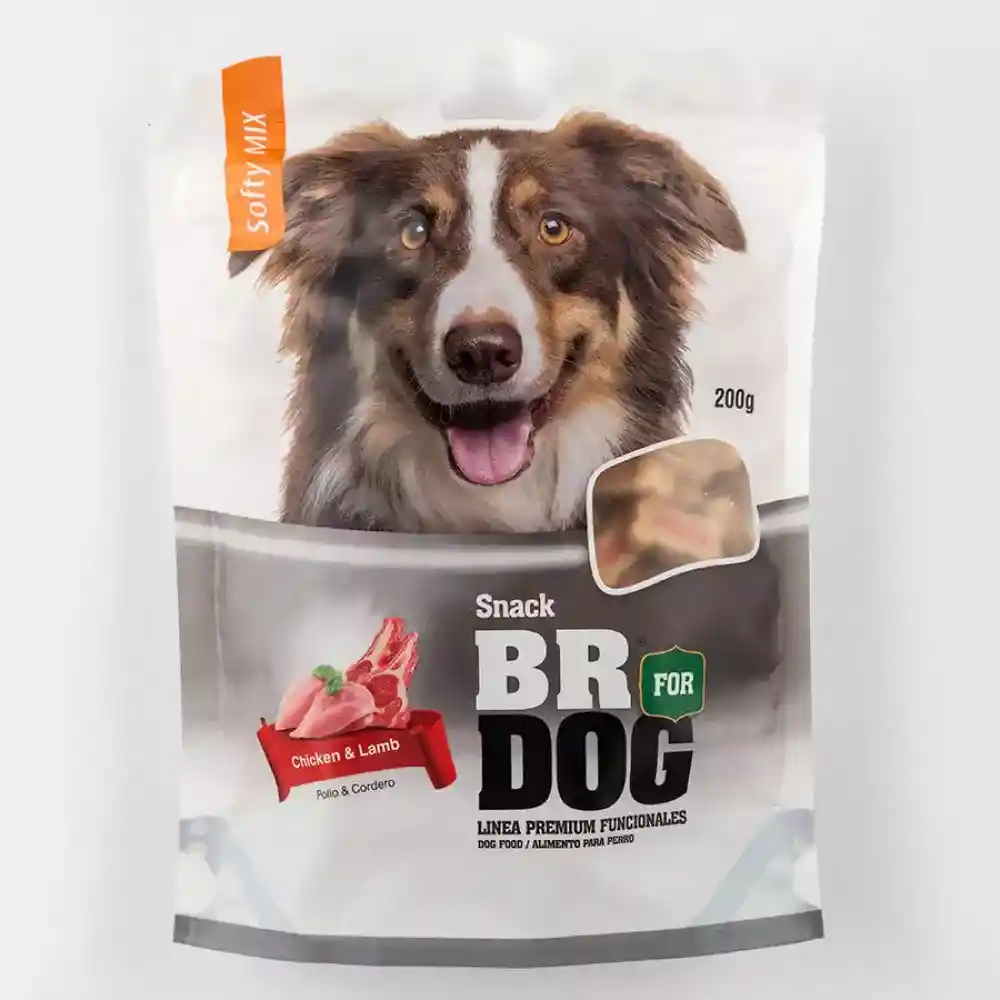 BR for DOG Snacks Premium para perros Softy Mix sabor a Pollo y Cordero