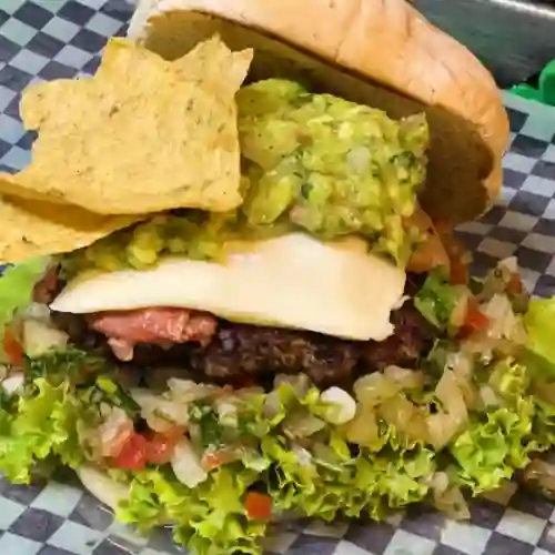 Hamburguesa Artesanal Picodegallo+guacam