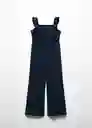 Enterizo Mono Crochi Navy Talla 06 Niñas Mango