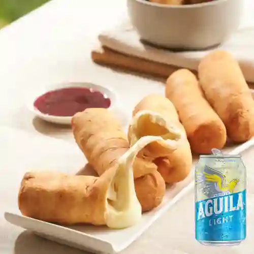 Combo Palito de Queso Grande + Aguila Light Lta 330ml
