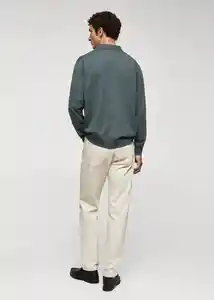 Camiseta Polo Tens Musgo Talla XXL Hombre Mango