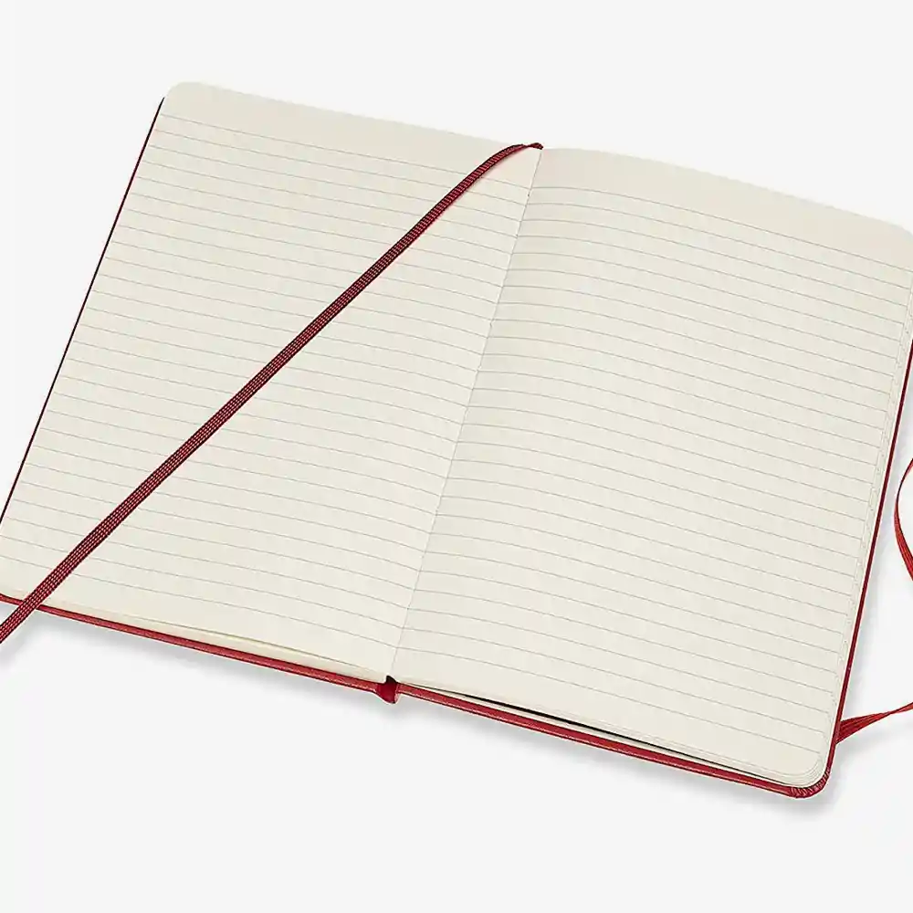 Inkanta Cuaderno Mediano Rayas Rojo Hc