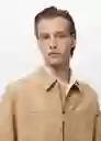 Chaqueta Nema Beige Talla M Hombre Mango