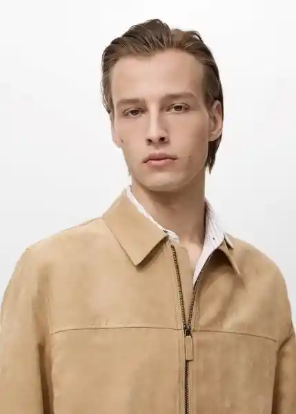 Chaqueta Nema Beige Talla M Hombre Mango