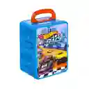 Hot Wheels Car Case Organizador Metálico Azul