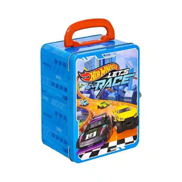 Hot Wheels Car Case Organizador Metálico Azul