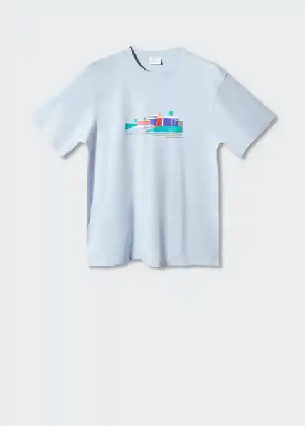 Camiseta Neutra Porcelana Talla M Hombre Mango