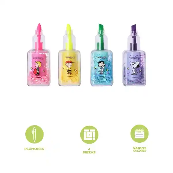 Set Plumones Serie Snoopy Colorful Vintage Miniso