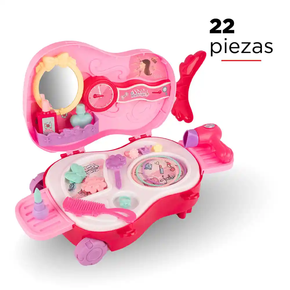 Miniso Carrito Salón de Belleza Mediano Rosado