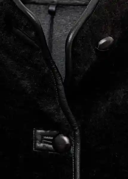 Chaqueta Mozart Negro Talla M Mujer Mango