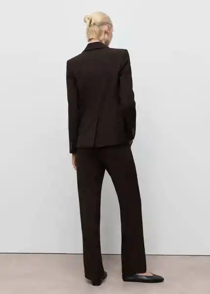 Pantalón Bergen Chocolate Talla 38 Mujer Mango