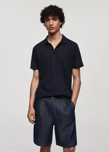 Polo Amberes Navy Talla XXL Hombre Mango