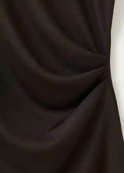 Camiseta Venus Marrón Talla XL Mujer Mango