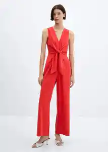 Enterizo Mono Ali-H Rojo Talla M Mujer Mango