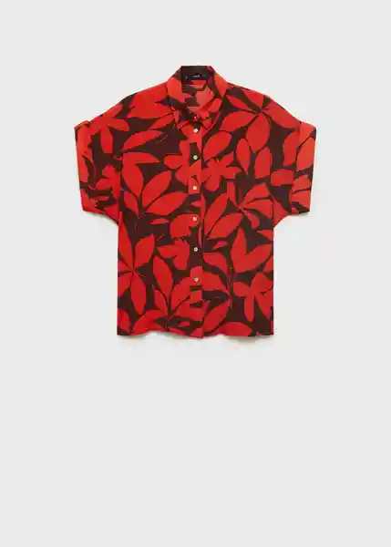 Camisa Ibiza Rojo Talla M Mujer Mango