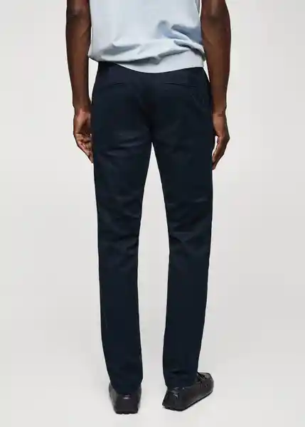 Pantalón Barna Navy Talla 38 Hombre Mango