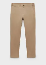 Pantalón Prato Beige Talla 38 Hombre Mango