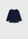 Camiseta Basicab7 Navy Talla 70 Niños Mango