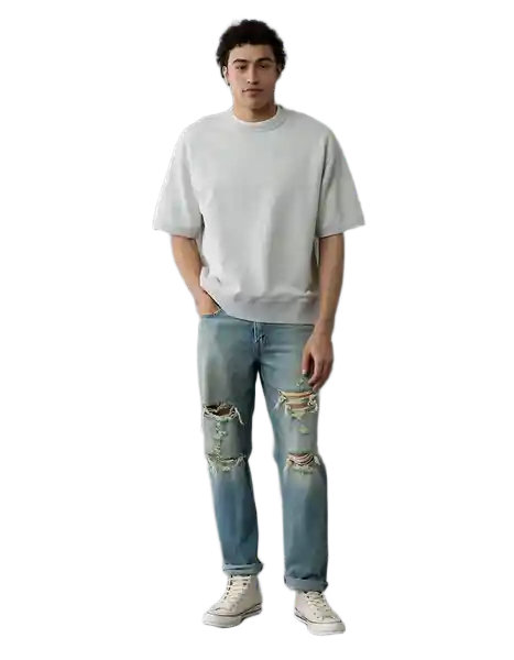 Camiseta Hombre Blanco Talla: X-LARGE 2576062 American Eagle