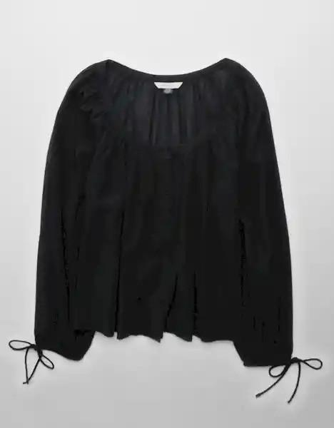 Camisa Mujer Negro Talla: MEDIUM 6135001 American Eagle
