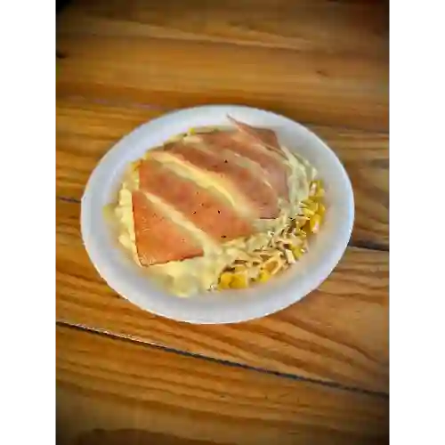 Mazorcada Gratinada con Jamón