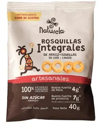 Naturela Rosquita Integrales de Arroz Semillas de Chía y Linaza